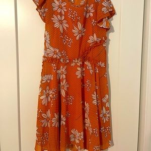 Floral girls dress size 12 Thanksgiving